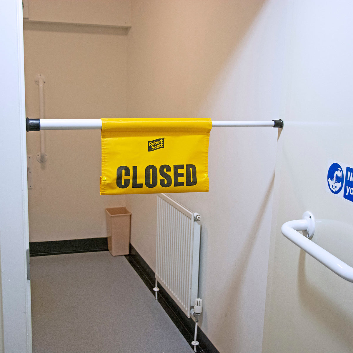 Robert Scott Hanging Door Safety Sign 101442