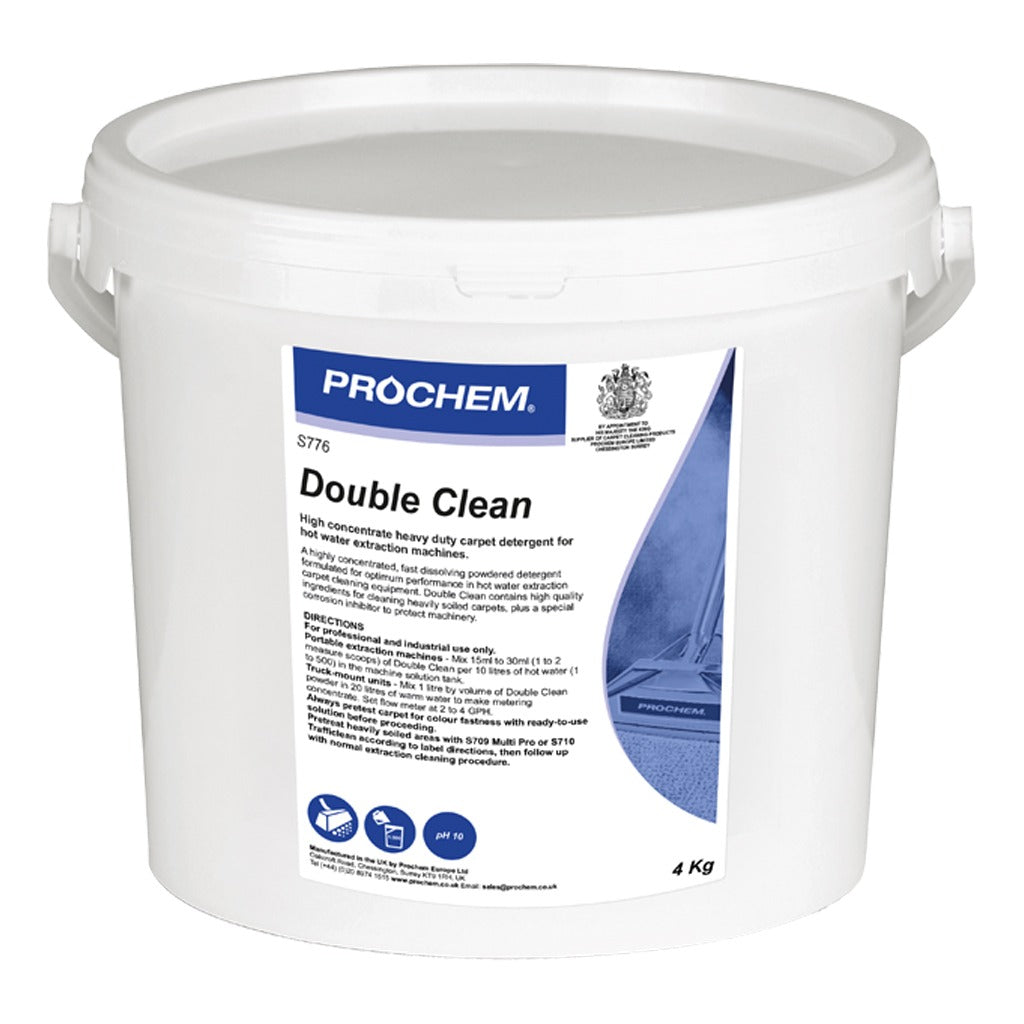 Prochem Double Clean 4KG - Carpet Extraction Detergent S776-04