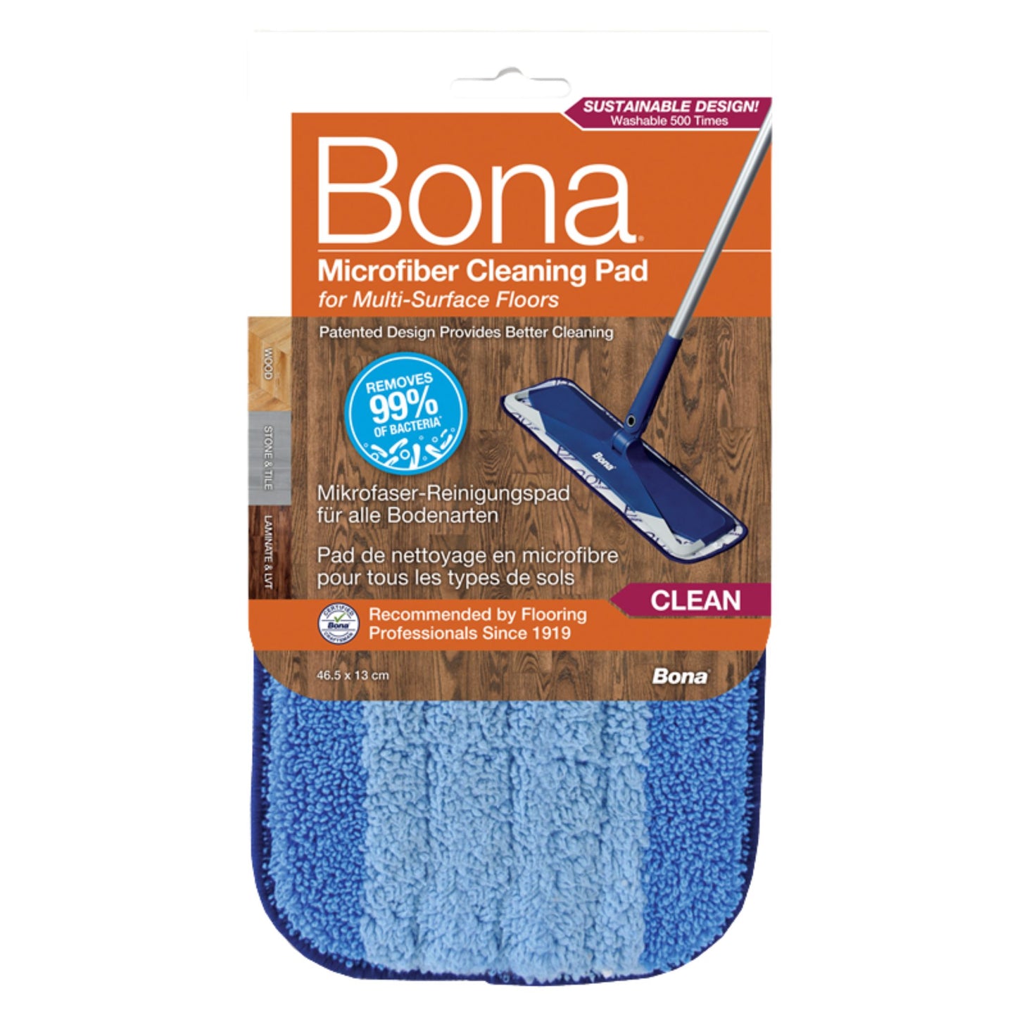Bona Microfibre Cleaning Pad - Floor Mop Pad CA101020