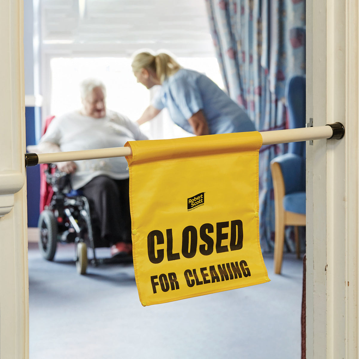 Robert Scott Hanging Door Safety Sign 101442