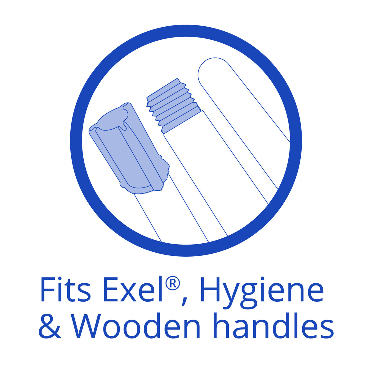 Robert Scott Big White Exel Socket Mop Large 150g  - Semi Disposable Mop Head 102201