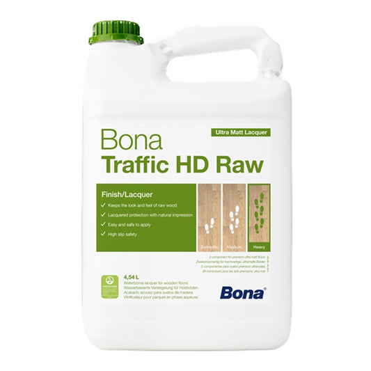 Bona Traffic HD Raw Wood Floor Lacquer 4.95 - Litre Heavy Traffic Floor Varnish WT194846001