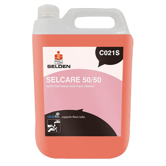 Selden Selcare 50/50 Heavy Duty Hand Cleaner 5 Litre - Spirit Free Formula C021S