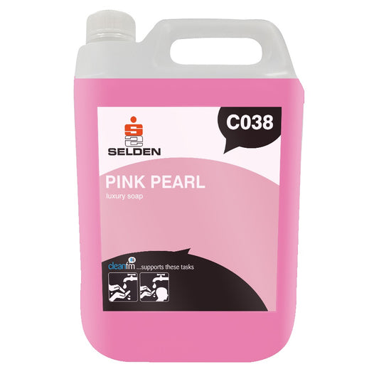 Selden Pink Pearl Hand Soap 5 Litre - Luxury Liquid Hand Wash C038