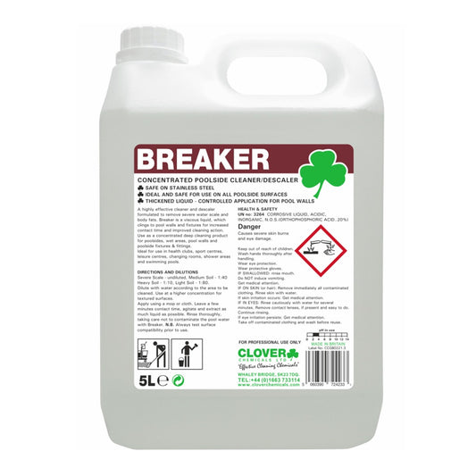 Clover (Christyens) Breaker  5 Litre - Heavy Duty Washroom Cleaner & Body Fat Remover 506