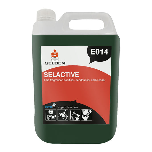 Selden Selactive 5 Litre - Washroom Sanitiser & Deodoriser Cleaner E014