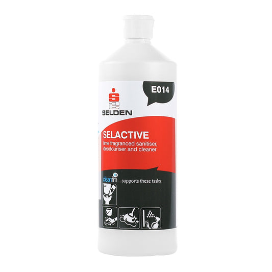 Selden Selactive Washroom Sanitiser & Deodoriser Cleaner 1 Litre E014