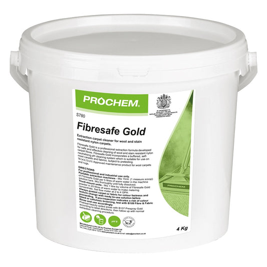 Prochem Fibresafe Gold 4kg - Woolsafe Carpet Extraction Detergent S780-04