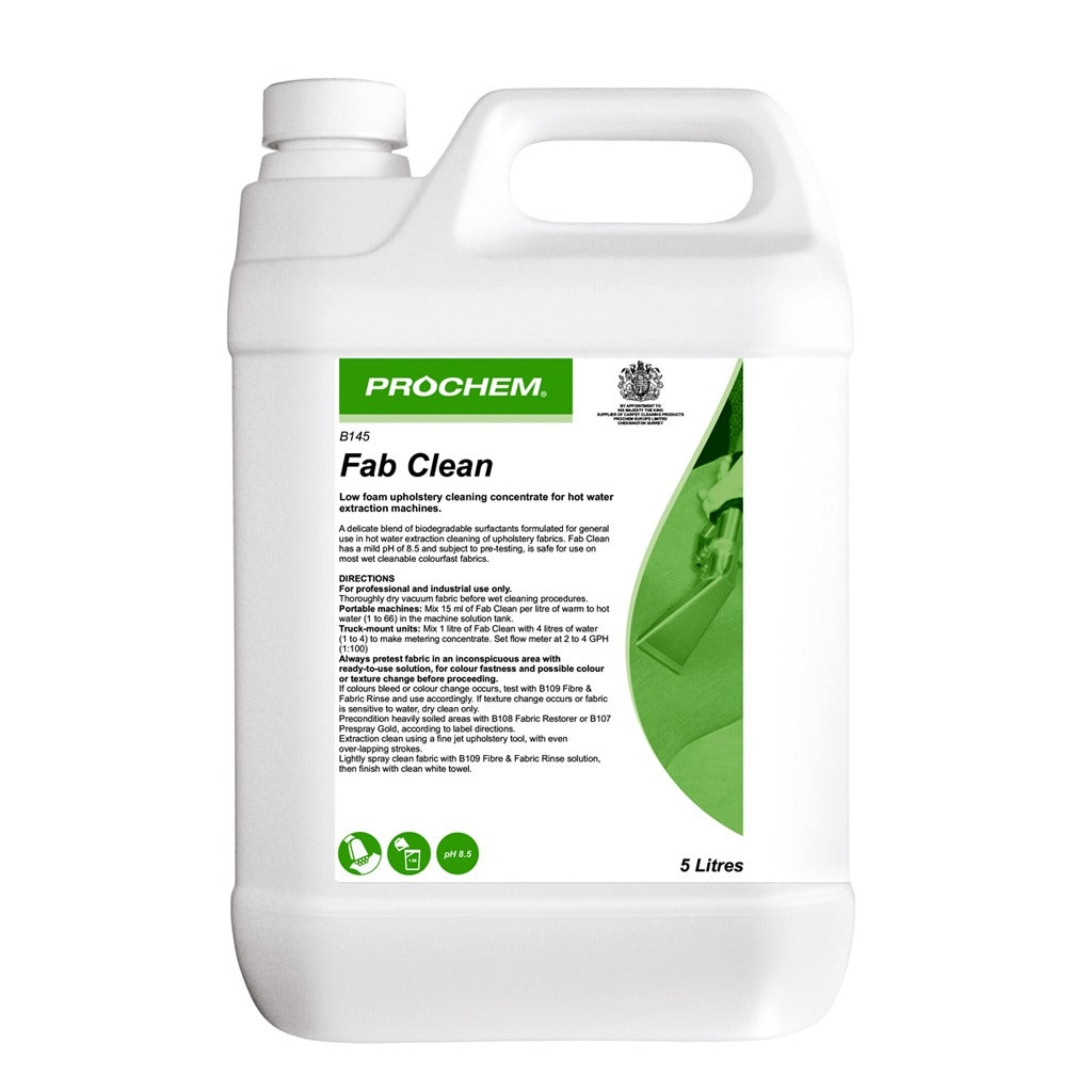 Prochem Fab Clean 5 Litre - Fabric Extraction Detergent B145-05