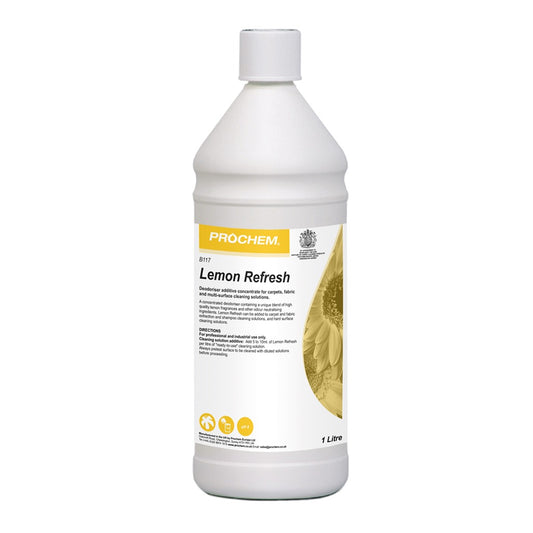 Prochem Lemon Refresh 1 Litre - Carpet Cleaning Fragrance Additive B117-01