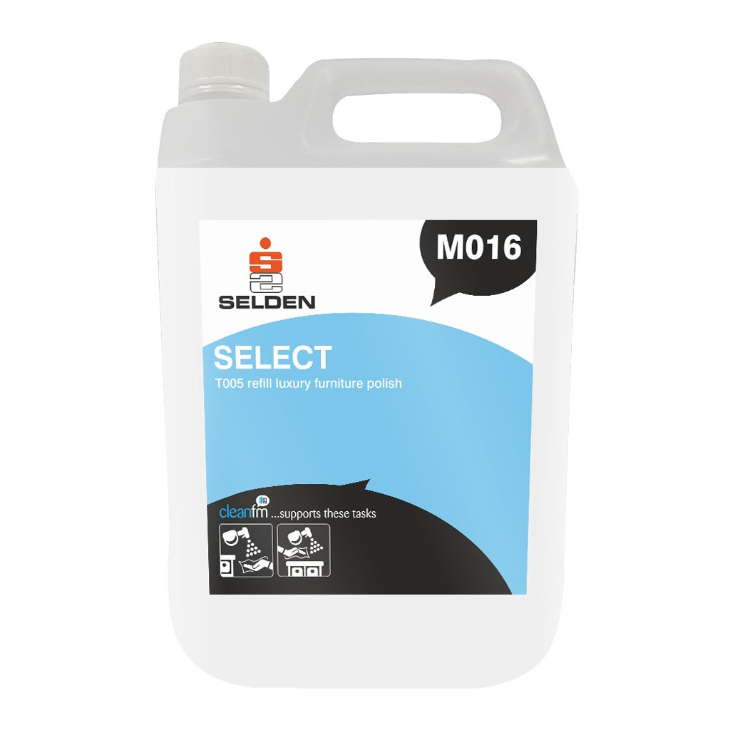 Selden Select Luxury Furniture Polish 5 Litre - Multi-Purpose Silicone Polish M016