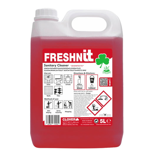 Clover Freshnit 5 Litre - Perfumed Sanitary & Washroom Cleaner 898