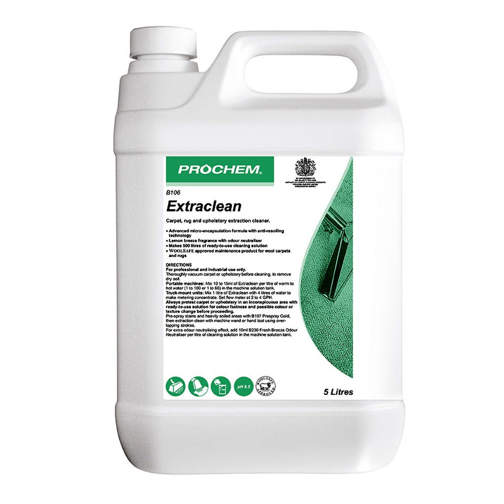 Prochem Extraclean Carpet Extraction Cleaner 5 Litre - Encapsulation Detergent B105
