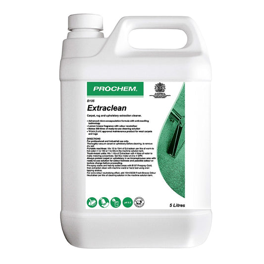 Prochem Extraclean Carpet Extraction Cleaner 5 Litre - Encapsulation Detergent B105