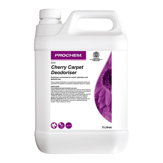 Prochem Cherry Carpet Deodoriser 5 Litre - Odour Eliminator B224-05