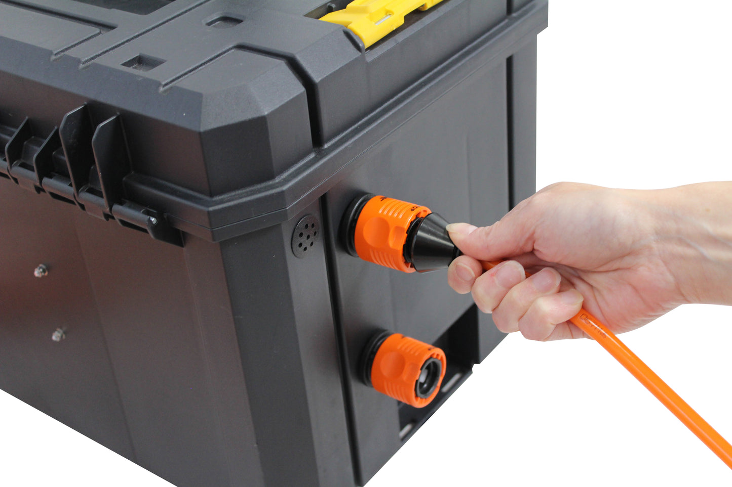 skyVac skyScraper Soft Wash Pump Box  - For Roof Cleaning & Chemical Application