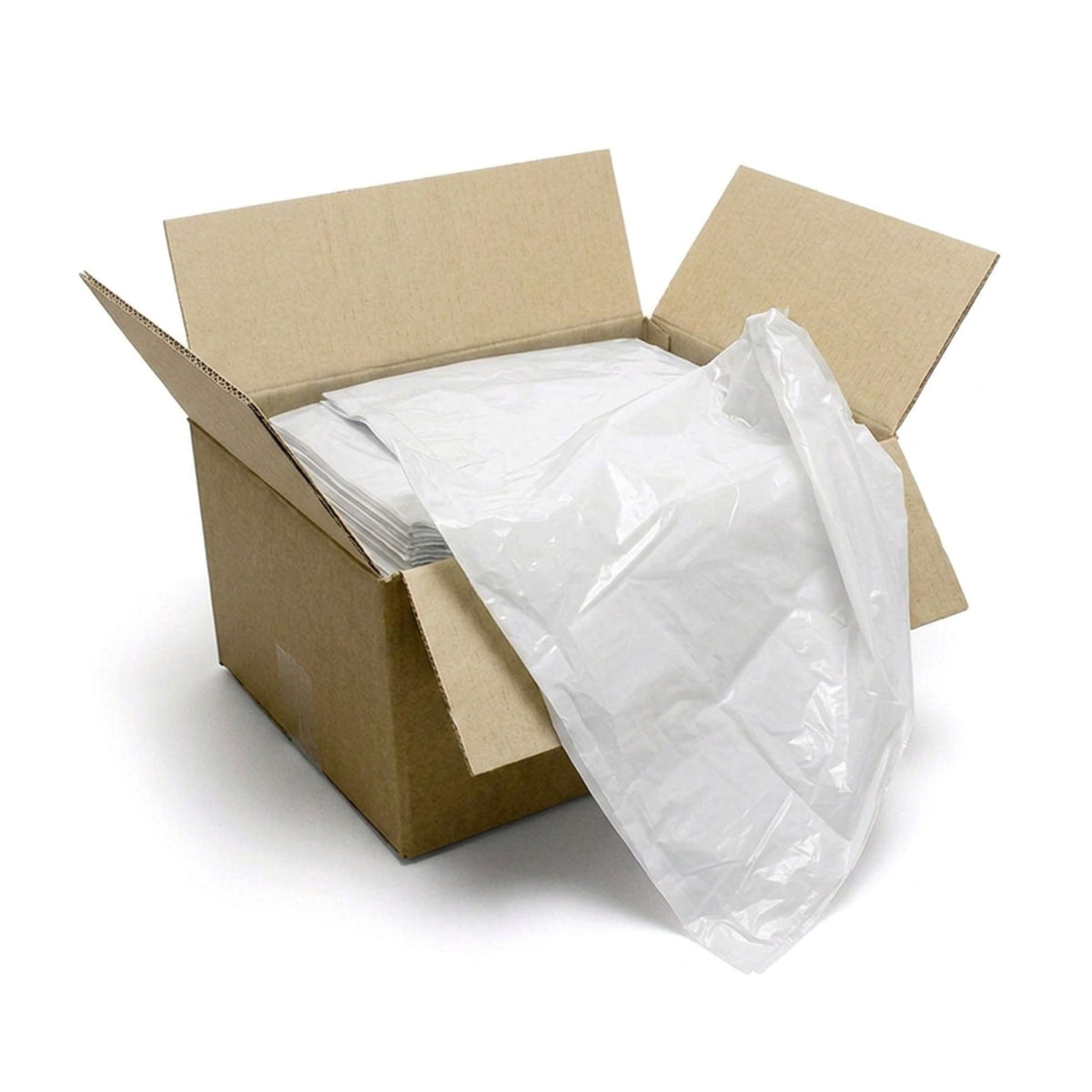 White Medium Duty Square Office Bin Liners - Box of 500 SQUHD