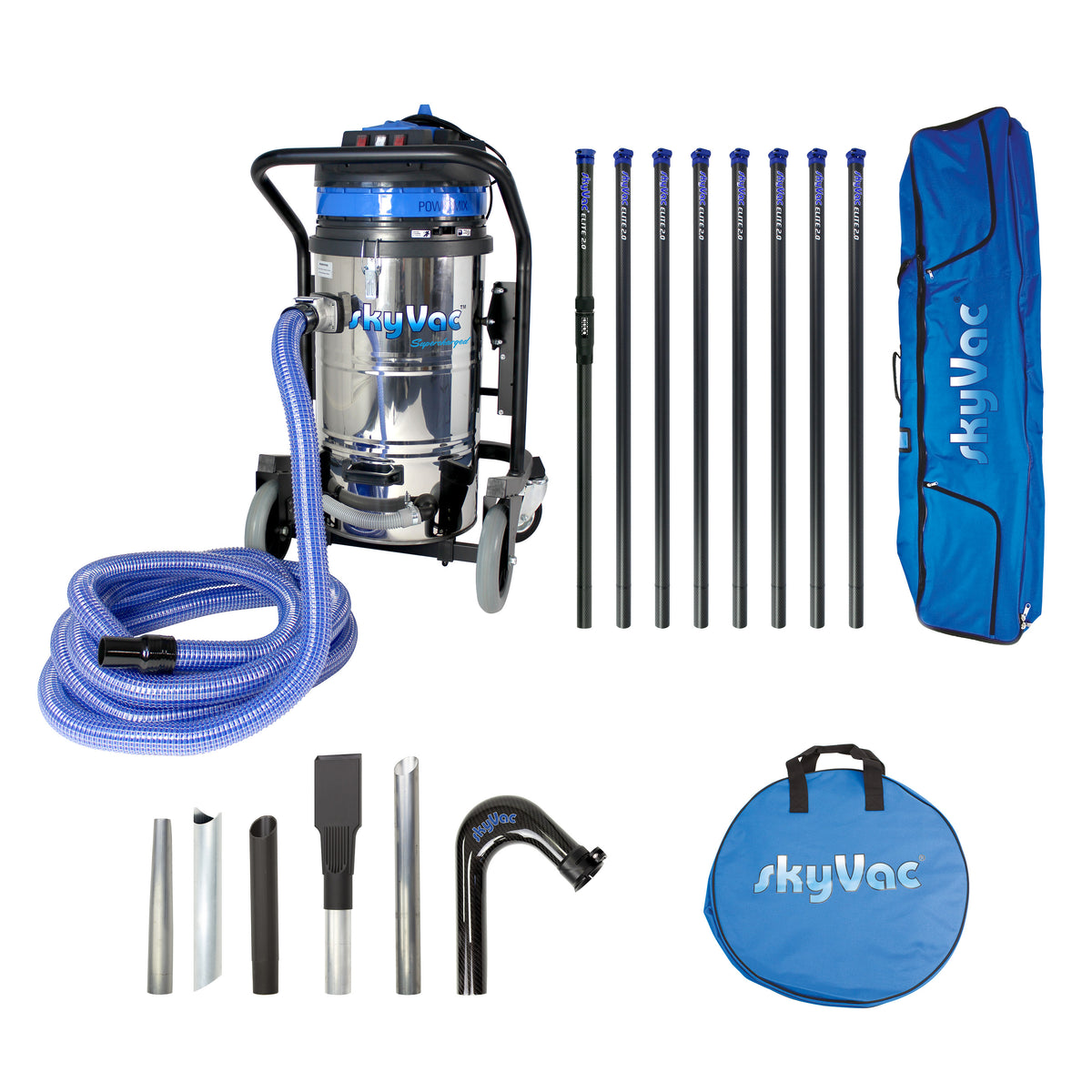 skyVac Industrial 85 Gutter Vacuum Package 240v - Wet & Dry Cleaning System