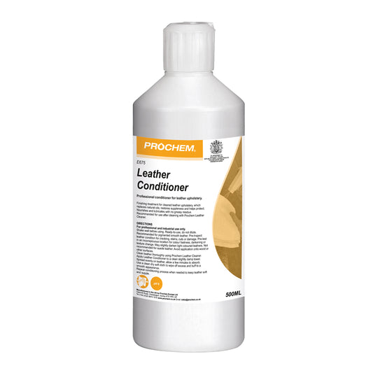 Prochem Leather Conditioner 500ml - For Leather Sofas & Upholstery E675-01