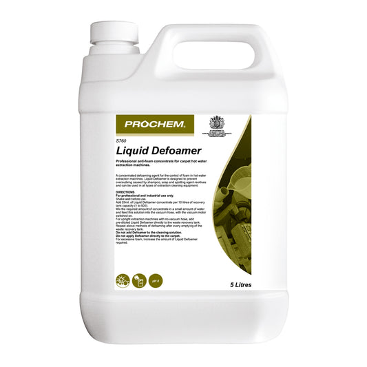Prochem Liquid Defoamer for Carpet Extraction Machines 5 Litre S760-05