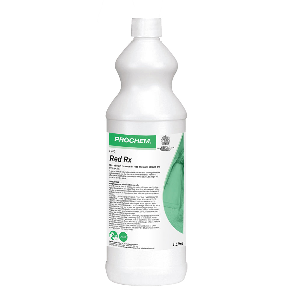Prochem Red Rx 1 Litre - Carpet & Fabric Red Stain Remover E400-01