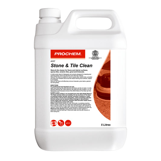 Prochem Stone & Tile Clean 5 Litre - Acidic Stone Cleaner A257-05