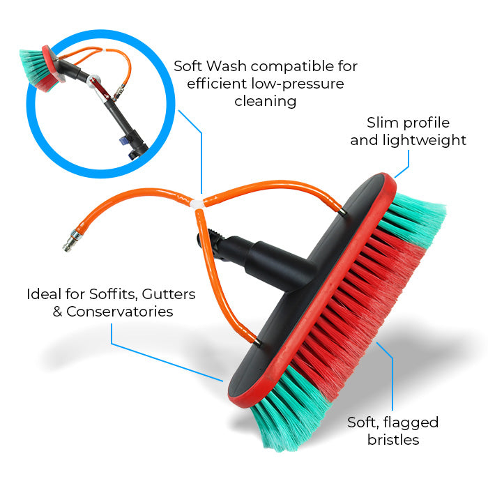 skyVac Soft Wash Brush - For Use With skyVac skyScraper Soft Wash System