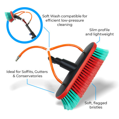 skyVac Soft Wash Brush - For Use With skyVac skyScraper Soft Wash System