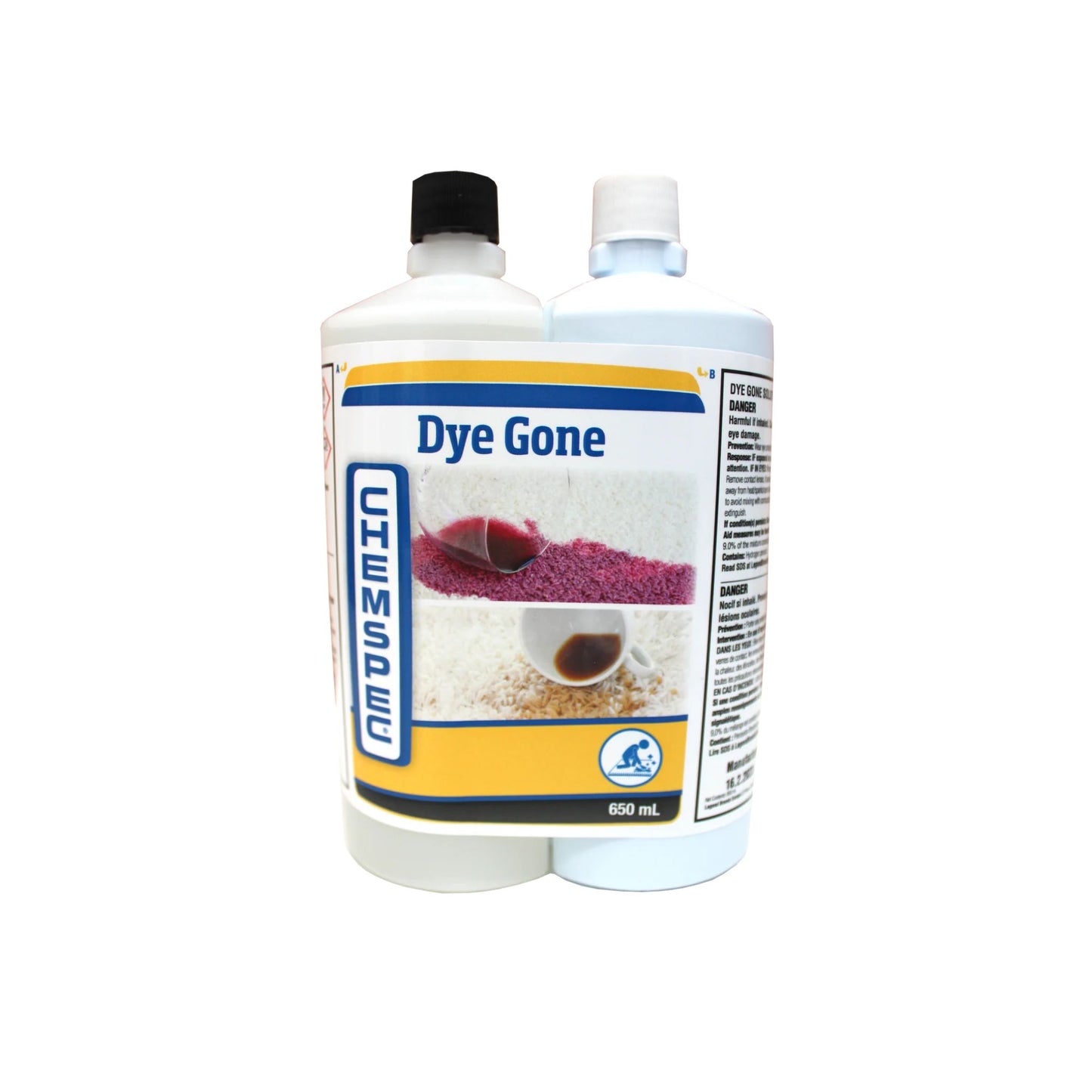 Chemspec Dye Gone Refills 650ml - Carpet Dye Stain Remover Refill Pack 123353