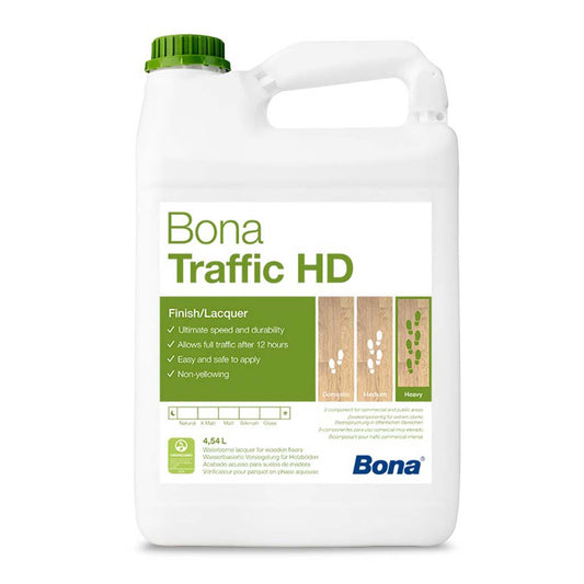 Bona Traffic HD Wood Floor Lacquer 4.95 Litre - Heavy Traffic Floor Varnish WT155646001