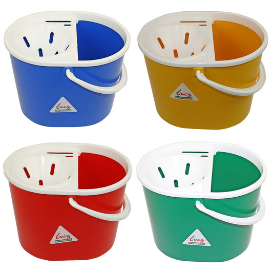 SYR Lucy Oval Bucket 5 Litre - Mop Bucket with Sieve