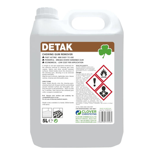 Clover Detak Chewing Gum Remover 5 Litre 702