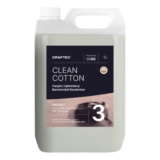 Craftex Clean Cotton Carpet Deodoriser 5 Litre - Odour Eliminator 0086