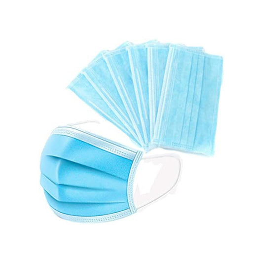 Disposable 3 Ply Face Mask Box of 50 - PPE Protective Masks JW00011