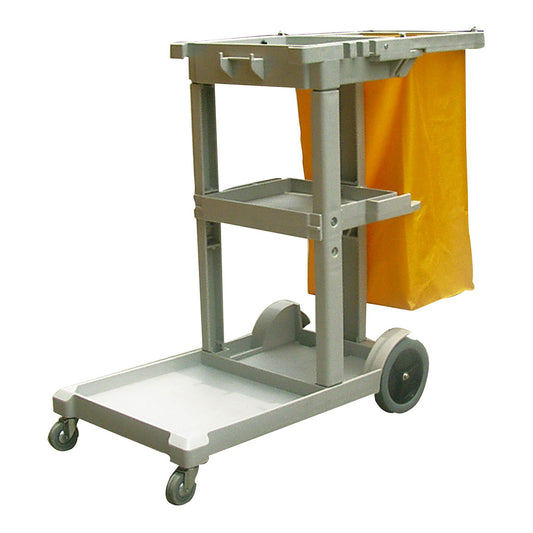 Janitor Trolley MC160 Heavy Duty Housekeeping Cleaning Cart with Storage