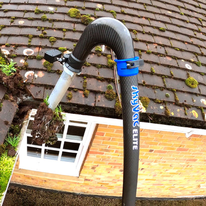 skyVac Hairpin Neck Tool Holder - Gutter Vacuum Attachment Airflow Connector