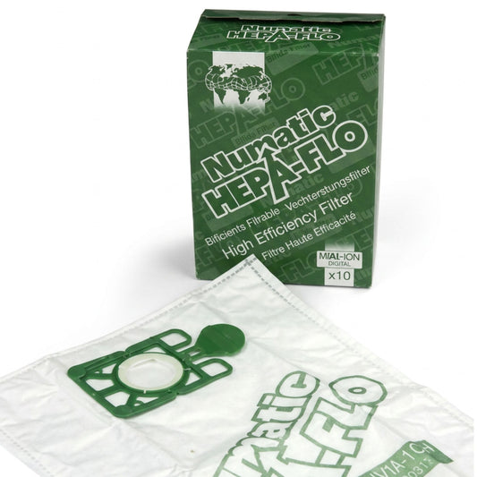 Numatic Hepaflo Vacuum Bags - Pack of 10 NVM1CH