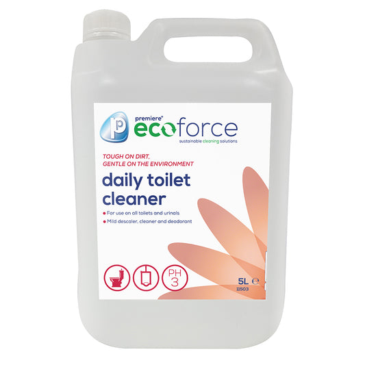Premiere Products Ecoforce Daily Toilet Cleaner 5 Litre - Eco Friendly Toilet Cleaner 11503