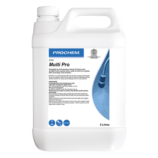 Prochem Multi Pro 5 Litre - Carpet Pre-spray & Traffic Lane Cleaner S709-05