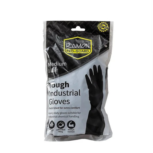 Ramon Pro-Guard Tough Industrial Gloves 1 Pair Large - Heavy Duty Work Gloves