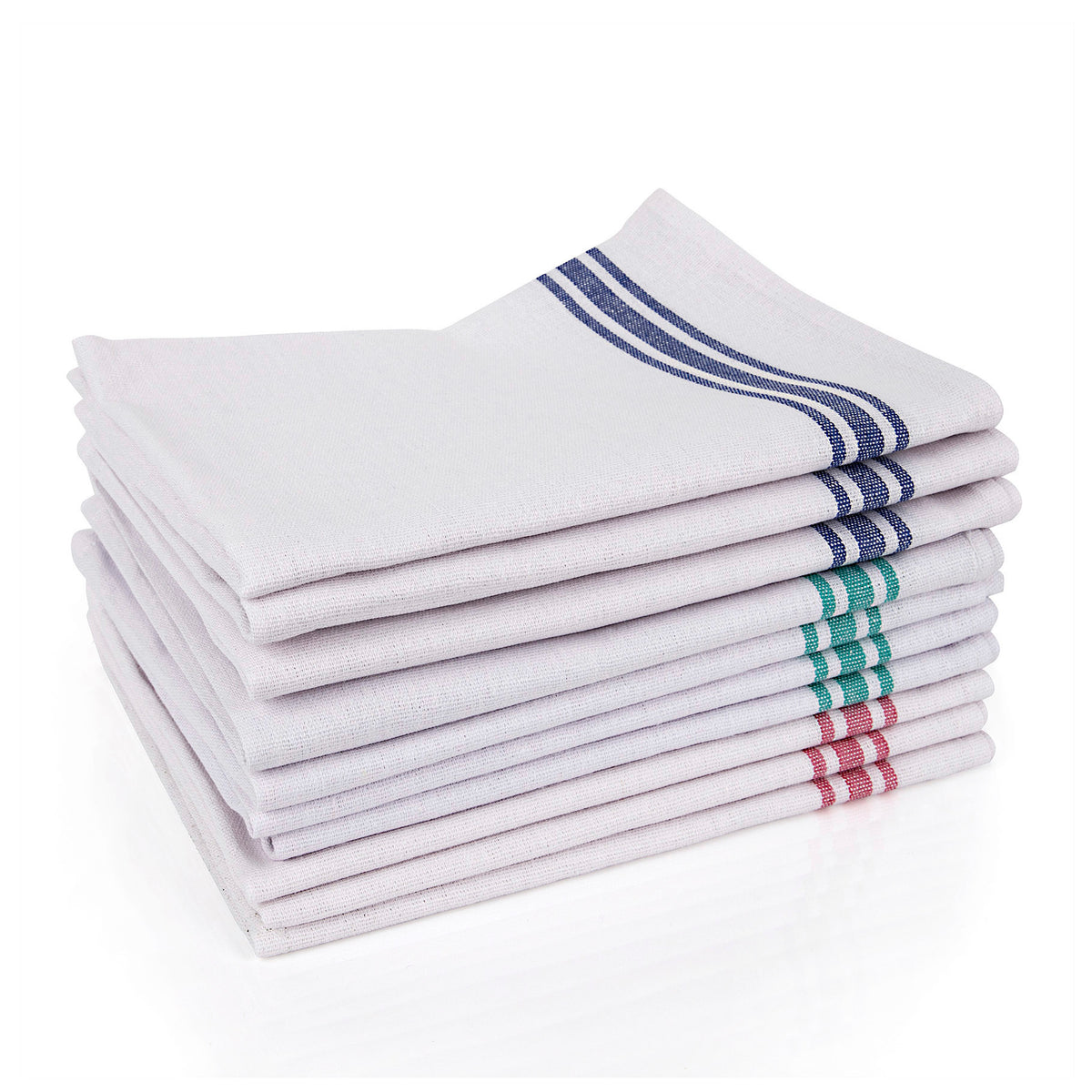 Robert Scott White Cotton Tea Towels - Pack of 10 102813