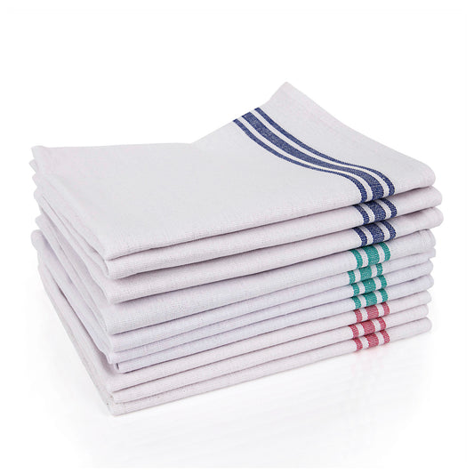 Robert Scott White Cotton Tea Towels - Pack of 10 102813