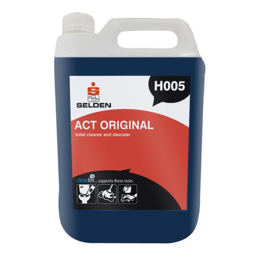 Selden Act Original Toilet Cleaner and Descaler 5 Litre H005 - Stainless Steel Safe