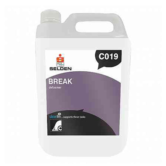 Selden Break Defoamer for Carpet Extraction Machines 5 Litre C019