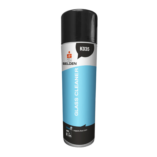 Selden Glass Cleaner Aerosol 480ml - Fast Drying Glass Cleaner K035
