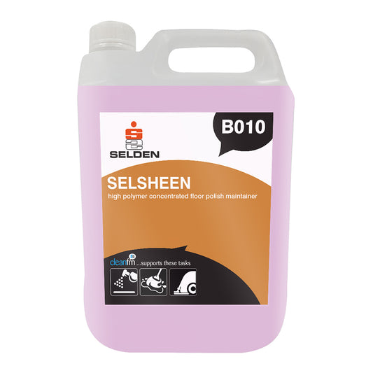 Selden Selsheen Floor Polish Maintainer 5 Litre - High Gloss Floor Cleaner B010