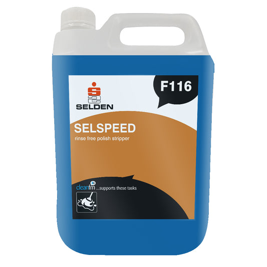 Selden Selspeed Rinse Free Polish Stripper 5 Litre - Floor Polish Remover F116