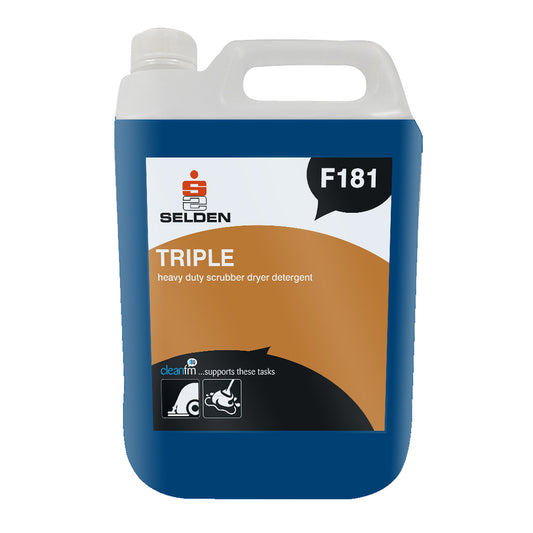 Selden Triple Scrubber Drier Detergent 5 Litre - Heavy Duty Cleaner F181
