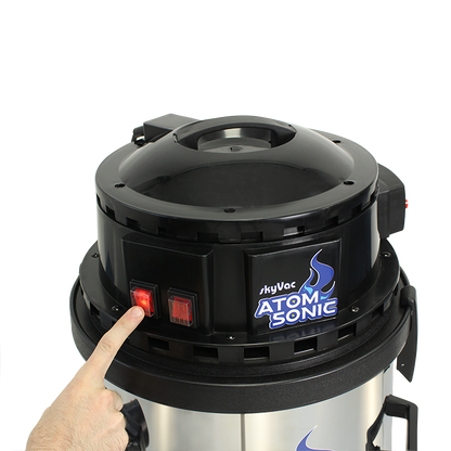 skyVac Atom Sonic Gutter Cleaning Vacuum System - Compact Professional High Reach Vacuum
