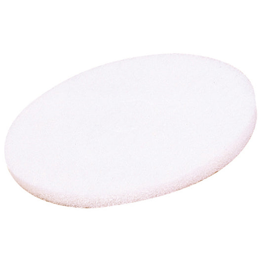SYR White Floor Pads - High Gloss Polishing Pads Box of 5